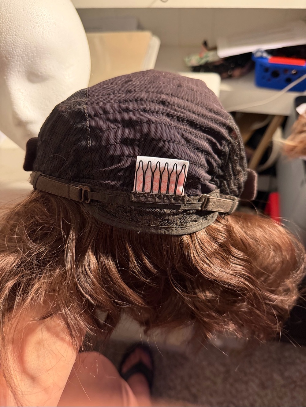 Women's Short Wavy Synthetic Wig - Chestnut Brown - Picture 6 of 6